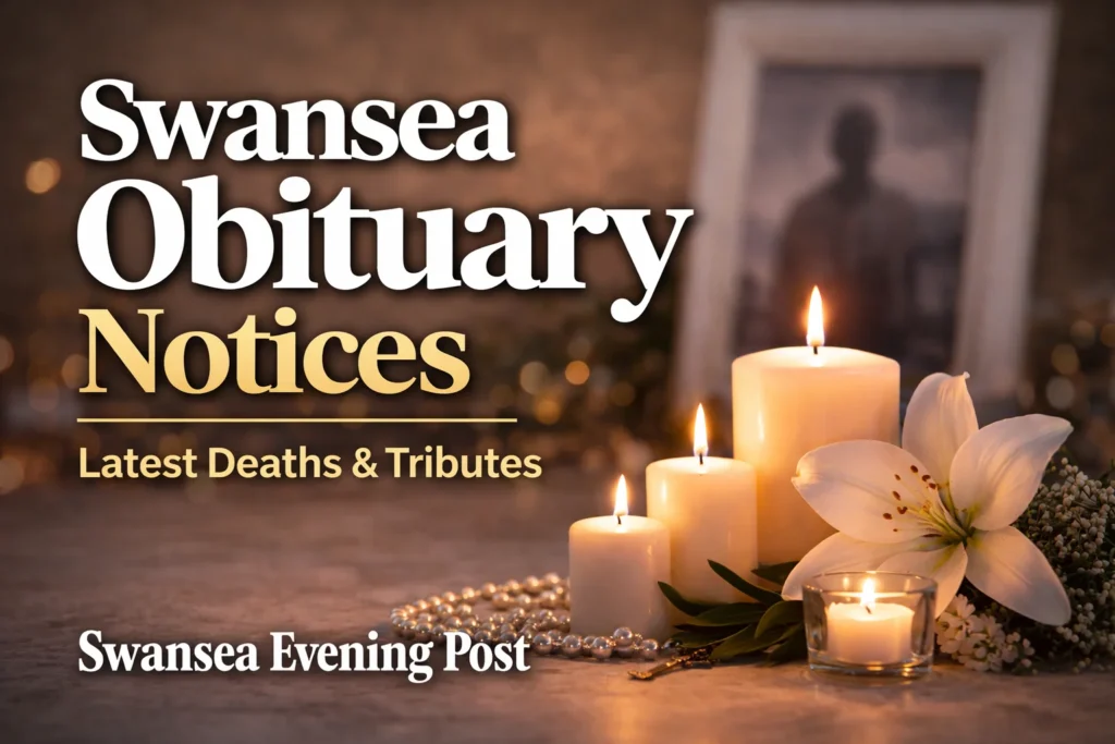 Latest Obituary Notices in Swansea