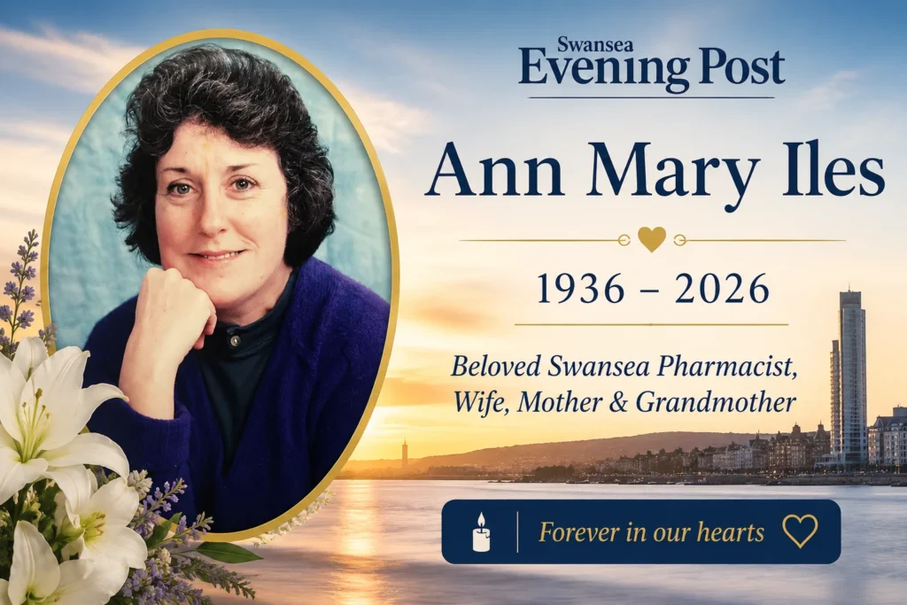 Ann Mary Iles Obituary of Swansea: Beloved Uplands Pharmacist Passes Away Aged 90 Latest death notice of swansea