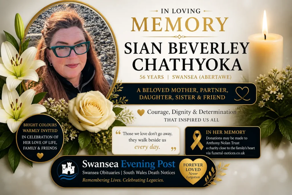 Latest Death Notice in Swansea