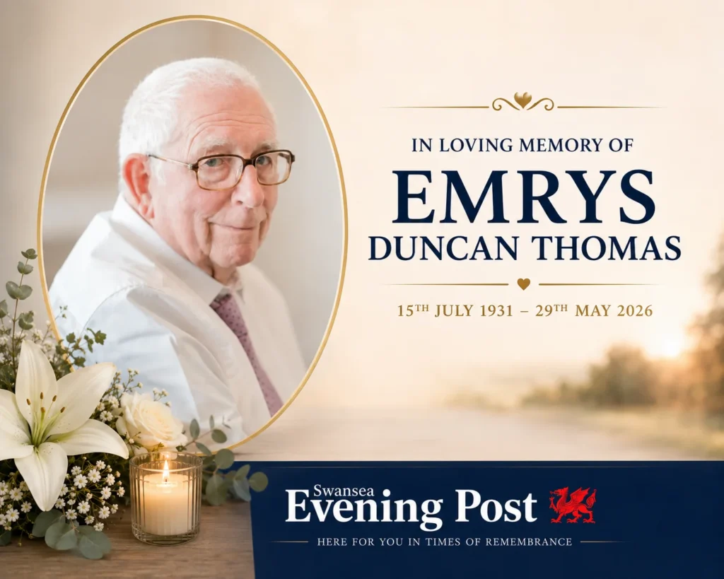 Emrys Duncan Thomas Obituary: Swansea Family Pays Tribute to a Man Who Inspired Five Generations Latest Emrys Duncan Thomas obituary of Swansea