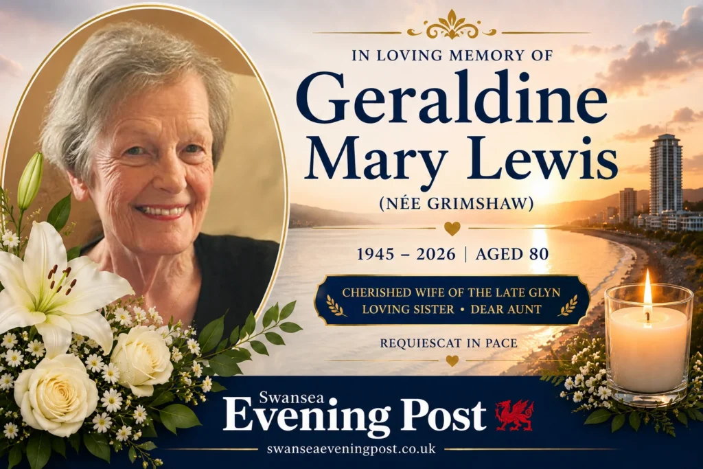 Latest obituary in swansea
