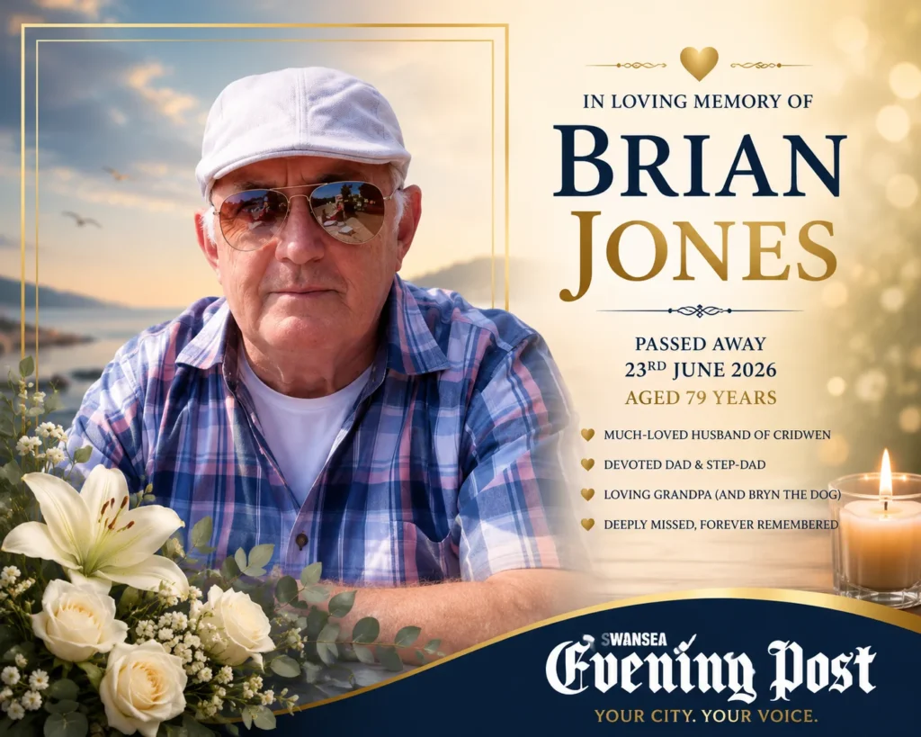 Latest Brian Jones obituary of Swansea