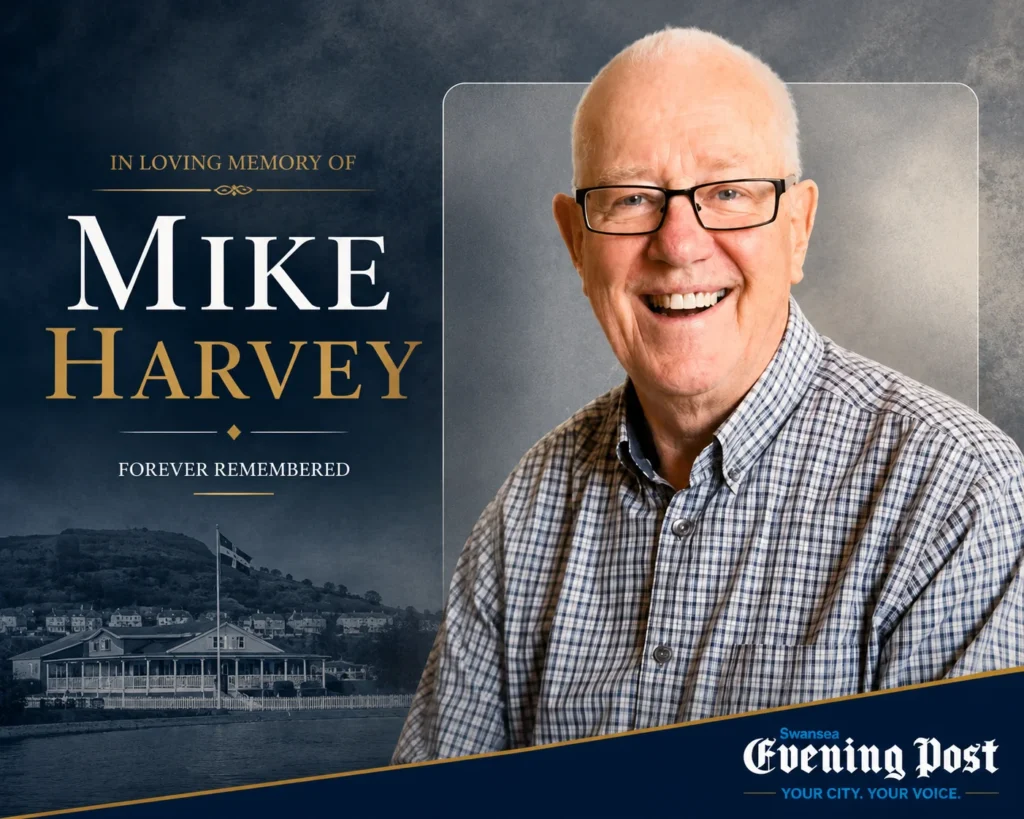 Latest Mike Harvey obituary in the West Cross Swansea