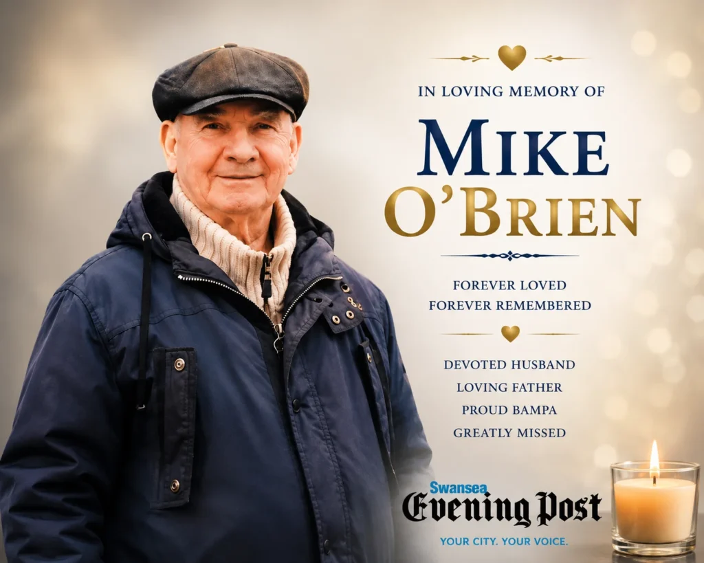 Michael O’Brien Obituary: A Swansea Father and Bampa Remembered at Swansea Crematorium Latest Mike O'Brien obituary of Swansea