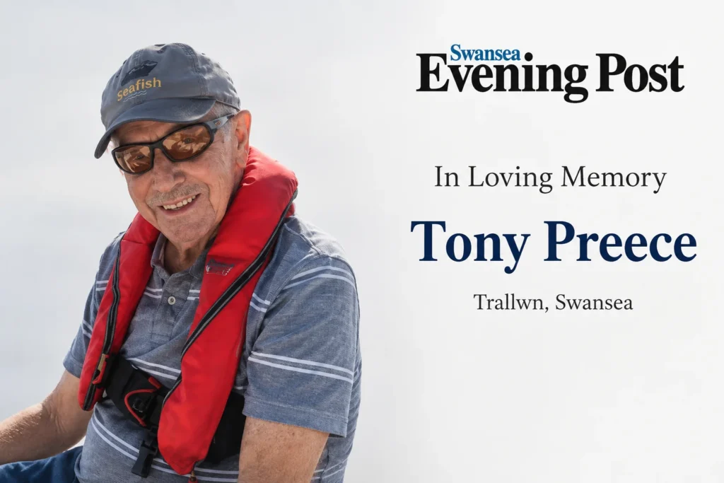 Tony Preece Obituary: 82 Years of Love, From Trallwn to Mumbles Latest Tony Preece obituary in Swansea